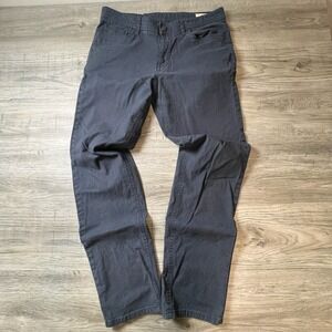 English Laundry Pants Mens 34x32 Gray Straight Leg Micro Texture Stretch Chino